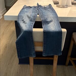 Miss Me Dark Blue Straight Leg Jeans